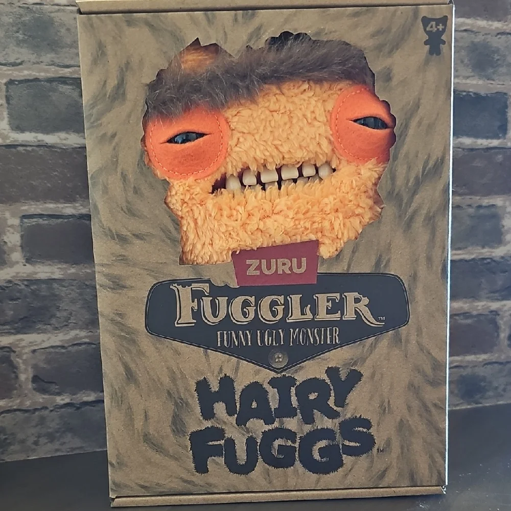 ​Zuru Fuggler Hairy Fuggs Munch Mono Orange Plush Toy NIB